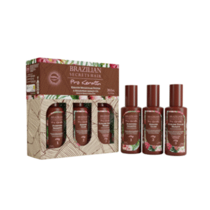 Brazilian Secrets Hair Pro Keratin Kit Cream Professional 3X120ML